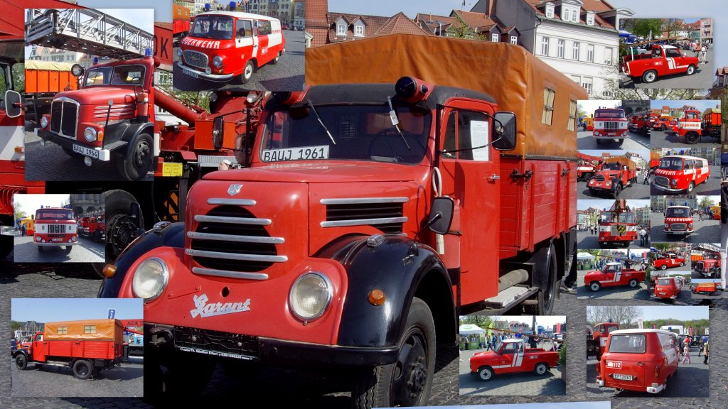 Feuerwehrautos auf dem Domplatz, 25.4.2010