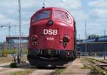 In Dänemark ohne Probleme möglich, Nahaufnahmen einer im Gbf an einer Tankstelle abgestellten MY hier der 1159(Museumstog)in Aarhus am 17.05.2010(üaVinG)